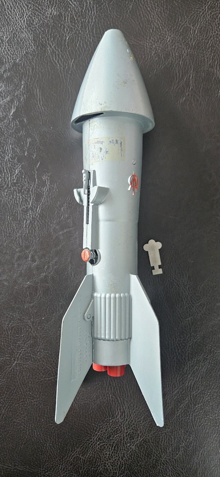 VTG 1957 Astro Mfg Rocket Space Ship Mechanical Coin Bank Berzac WORKING W/ KEY VTG 1957 Astro Mfg Rocket Space Ship Mechanical Coin Bank Berzac WORKING W/ KEY