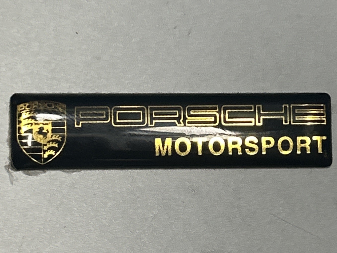 VINTAGE Porsche Motorsport 3D Bubble Sticker Decal - Black/Gold Racing 2.5” VINTAGE Porsche Motorsport 3D Bubble Sticker Decal - Black/Gold Racing 2.5”