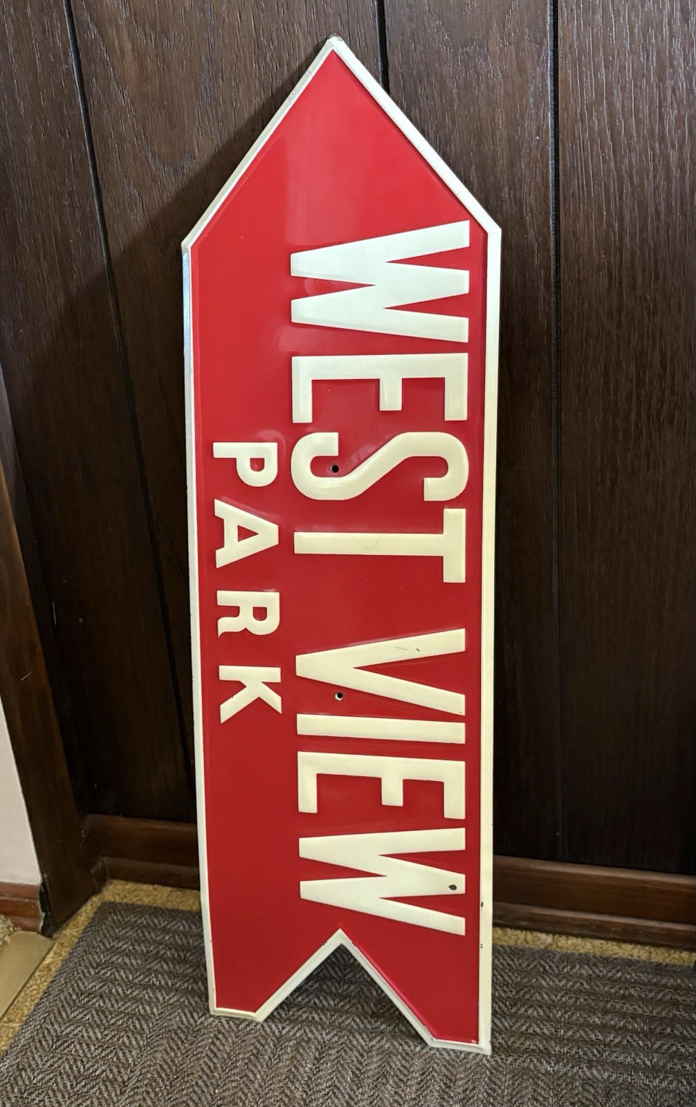 Vintage Original West View Park Metal Amusement Park Sign Pittsburgh Advertising Vintage Original West View Park Metal Amusement Park Sign Pittsburgh Advertising