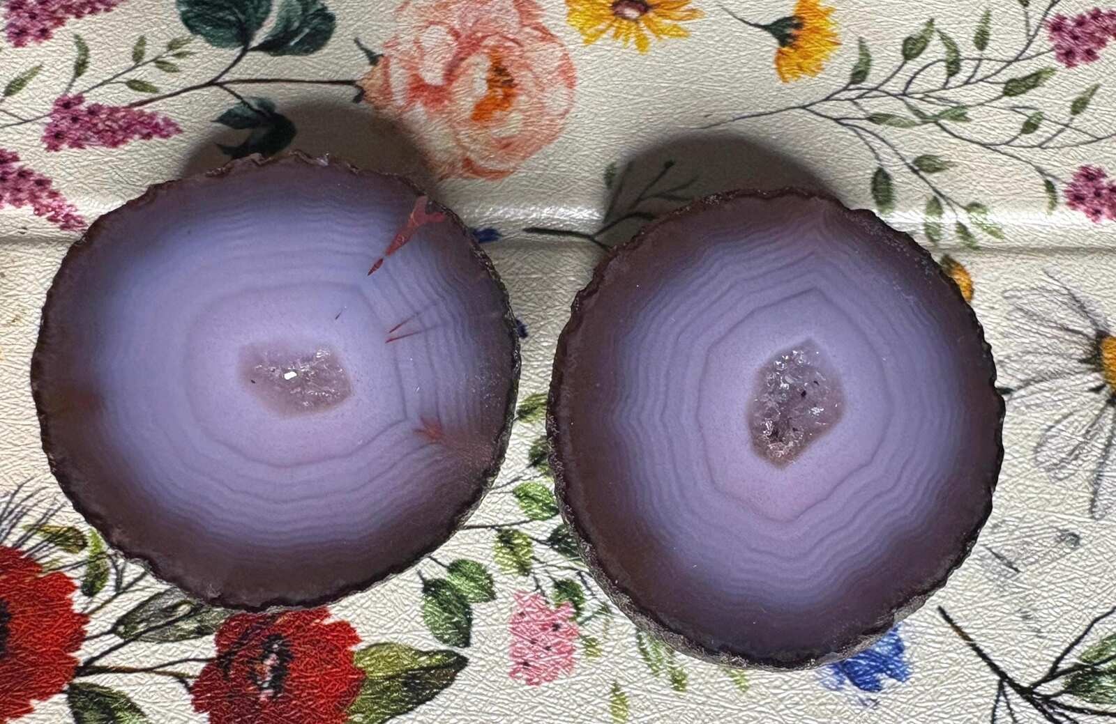 Lavender and Muave Zhanguo Agate Lavender and Muave Zhanguo Agate
