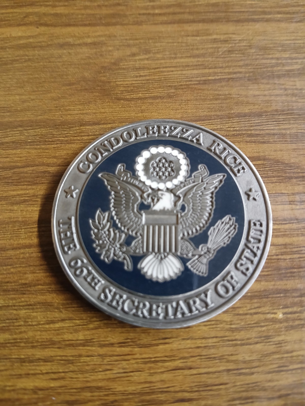 RARE Authentic Condoleezza Rice Appreciation Commemorative Coin NEW RARE Authentic Condoleezza Rice Appreciation Commemorative Coin NEW