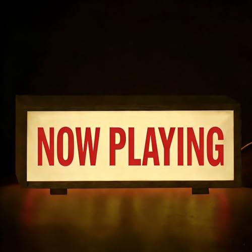 Retro Light Box Sign USB Powered Music LED Light Up Signs for NOW PLAYING Retro Light Box Sign USB Powered Music LED Light Up Signs for NOW PLAYING