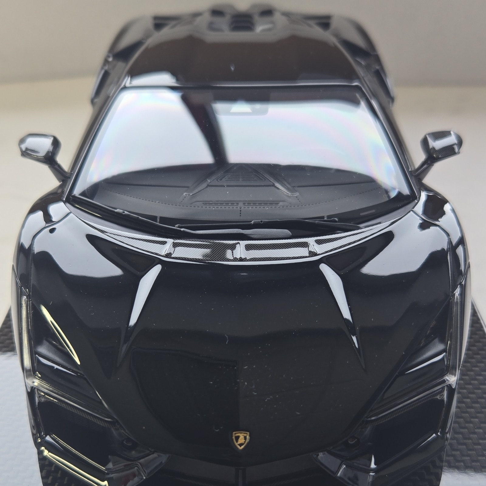 MR Collection Models 1:18 Lamborghini Revuelto Gloss Black w/ Display Case MR Collection Models 1:18 Lamborghini Revuelto Gloss Black w/ Display Case