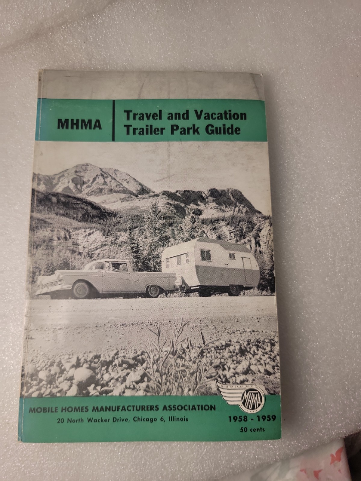 RARE FIND Vintage 1958–1959 MHMA Travel and Vacation Trailer Park Guide booklet