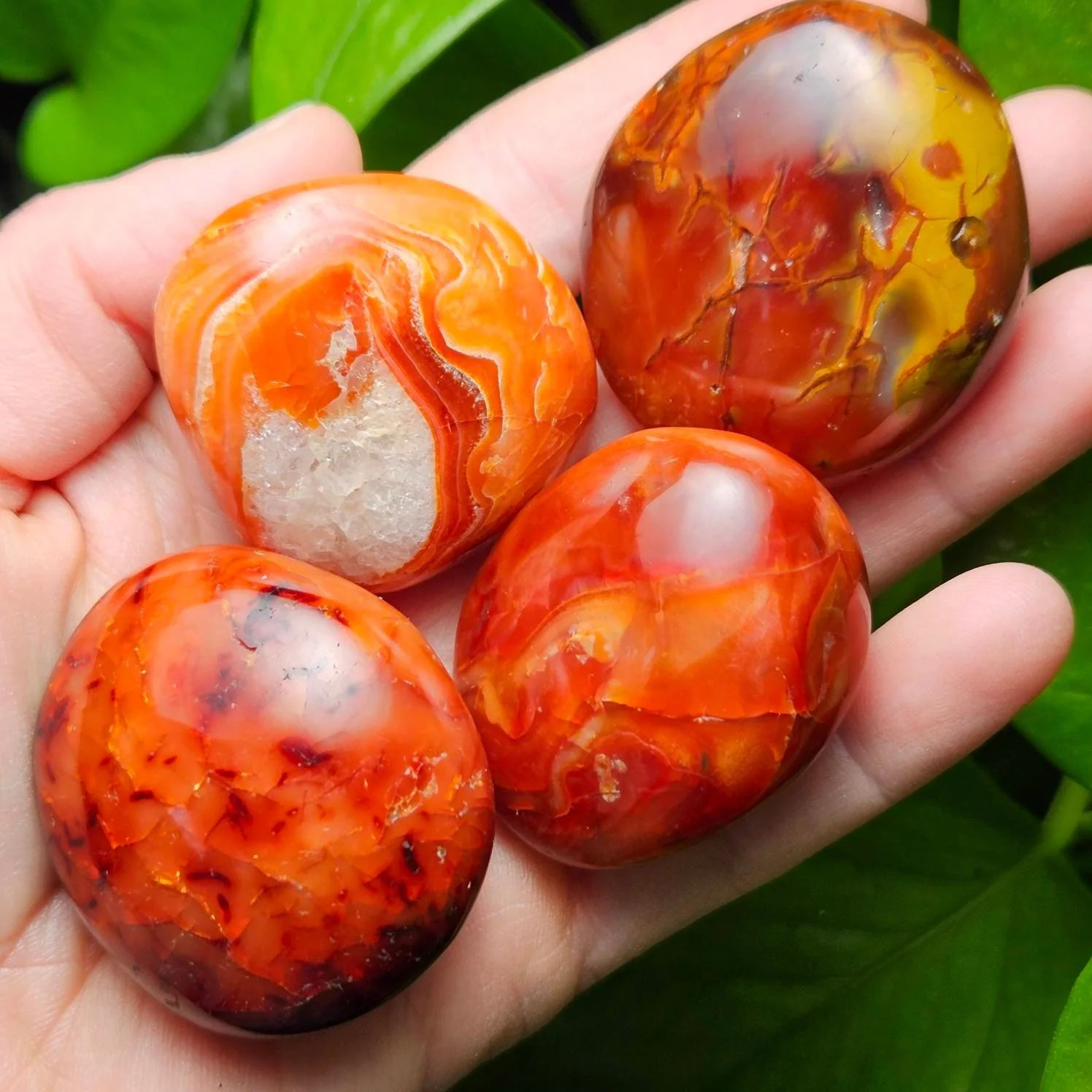 Carnelian Palm Stone Carnelian Palm Stone