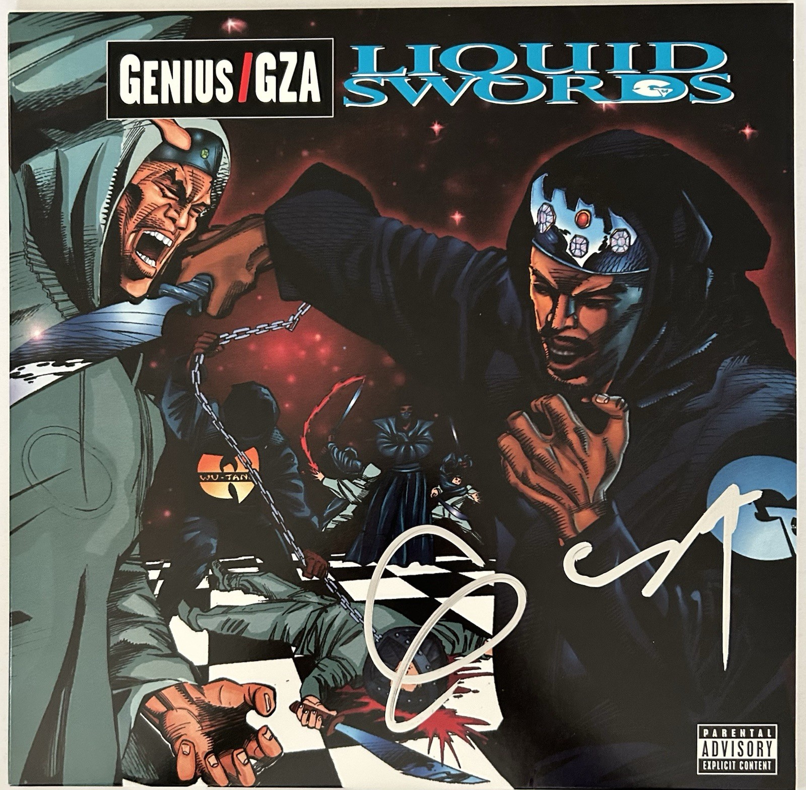 GZA SIGNED LIQUID SWORDS VINYL LP WU TANG CLAN GENIUS RARE HIP HOP - BECKETT COA GZA SIGNED LIQUID SWORDS VINYL LP WU TANG CLAN GENIUS RARE HIP HOP - BECKETT COA