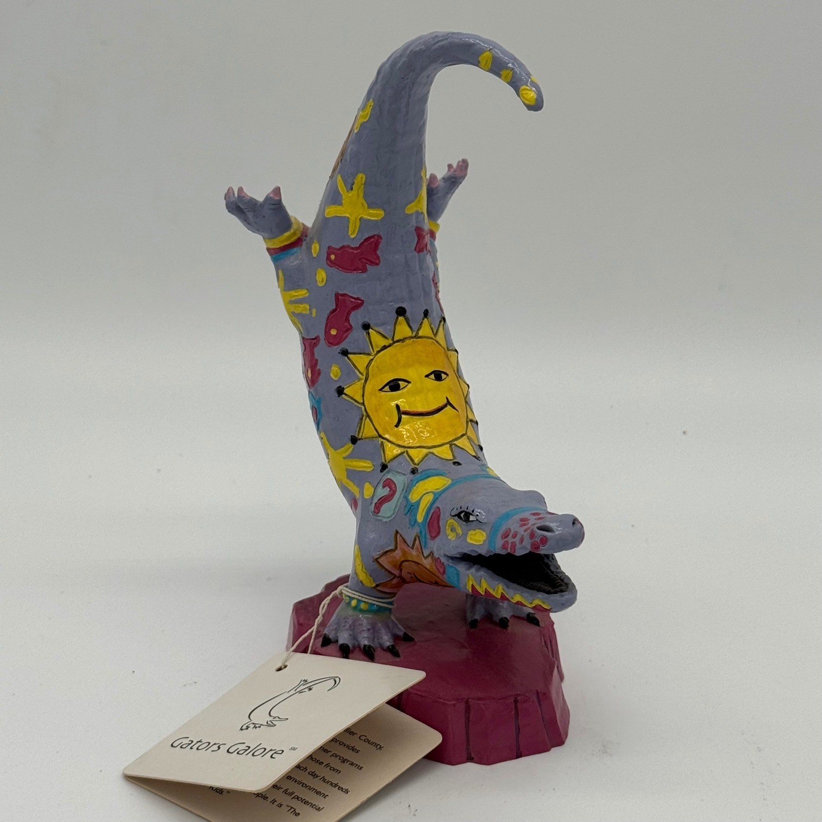 Vintage 2002 Gators Galore Alligator Statue Sunshine Gator Mind Holly Manneck Vintage 2002 Gators Galore Alligator Statue Sunshine Gator Mind Holly Manneck