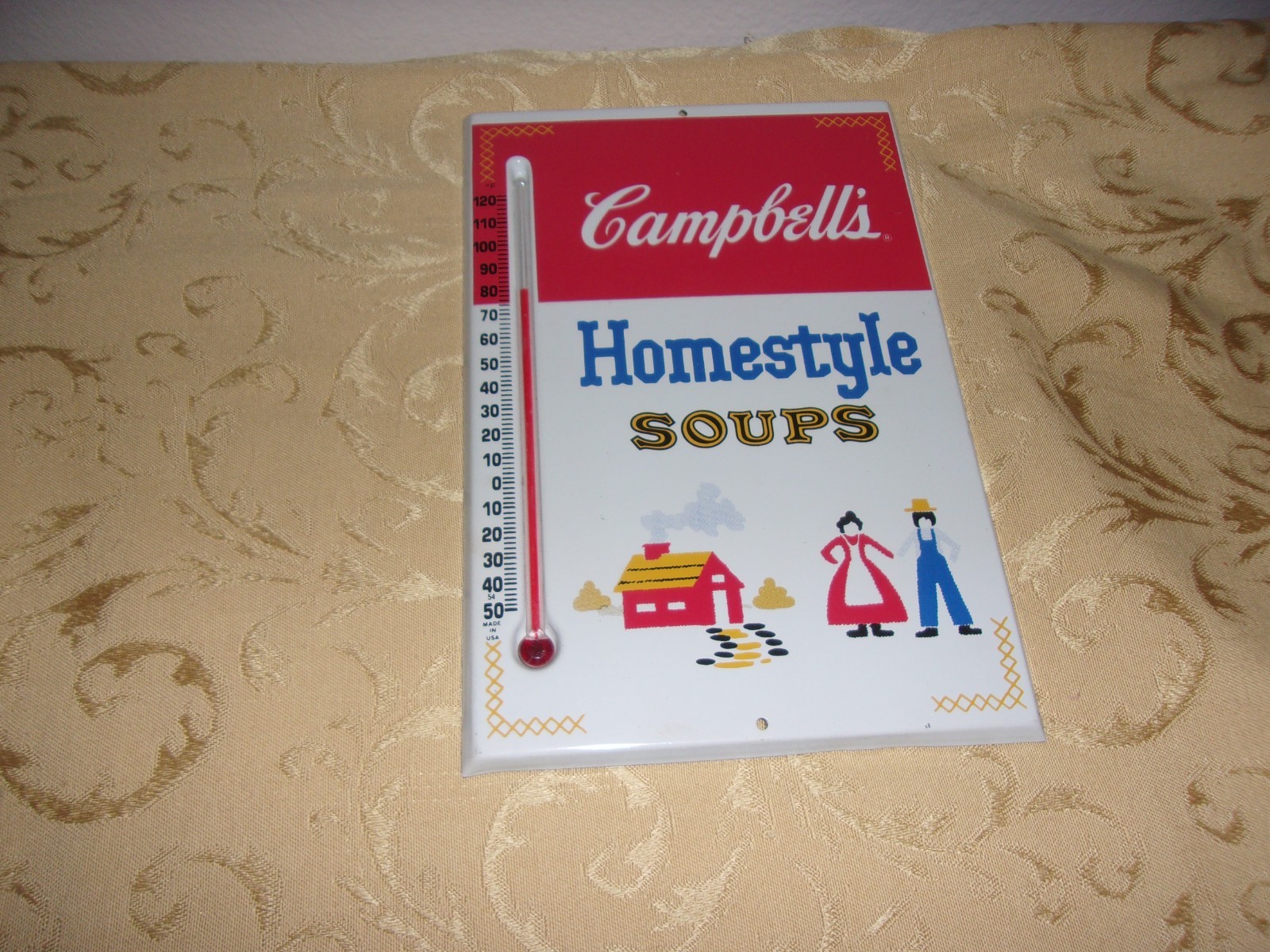 Vintage 1950's Campbell's Homestyle Soup Wall Thermometer /Sign Vintage 1950's Campbell's Homestyle Soup Wall Thermometer /Sign
