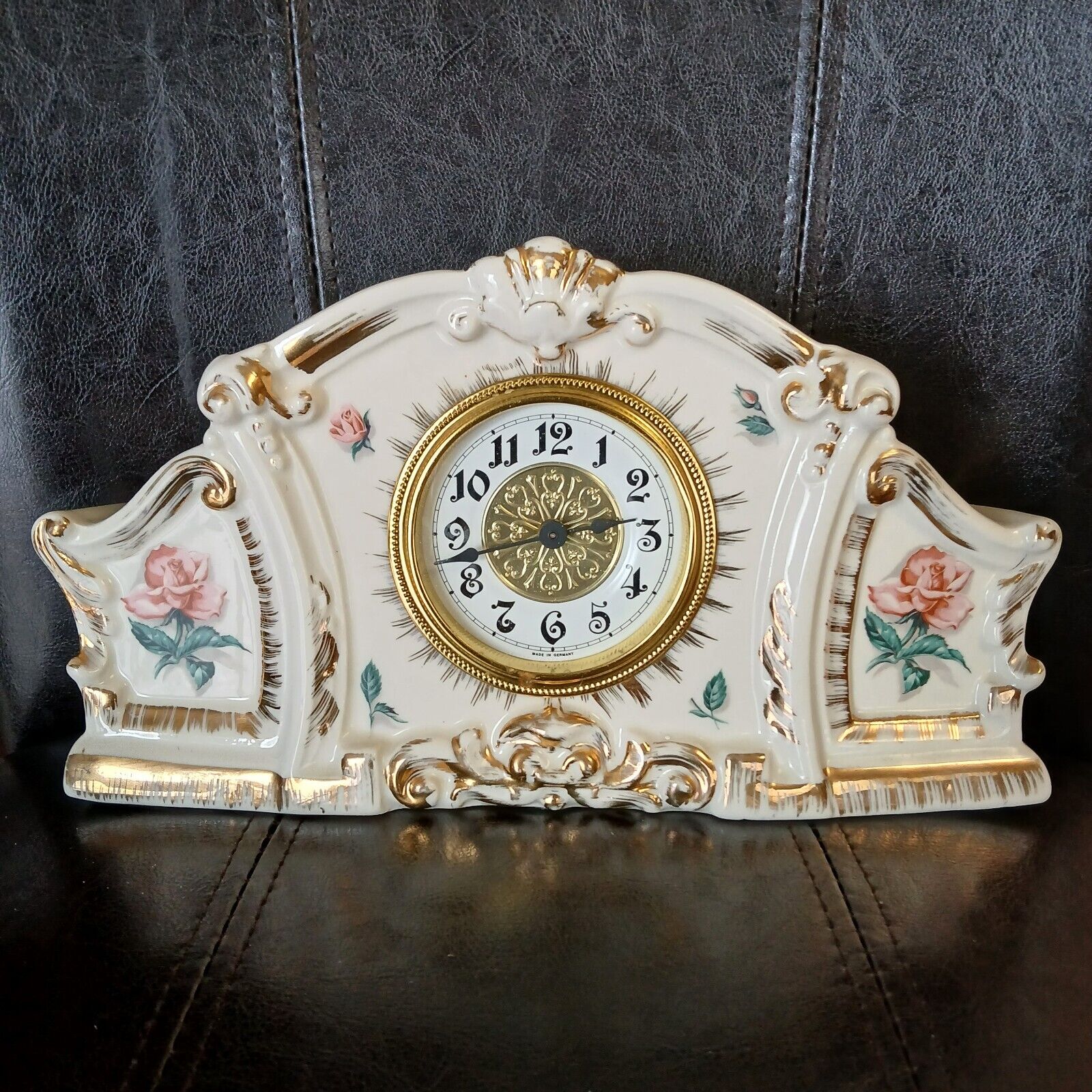 Vintage Porcelain Mantel Clock
