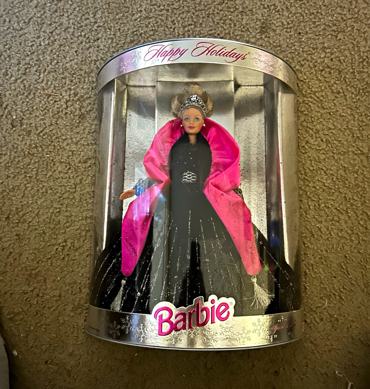 Hallmark Keepsake Barbie Happy Holidays Ornament 1998 Boxed 8in Figurine