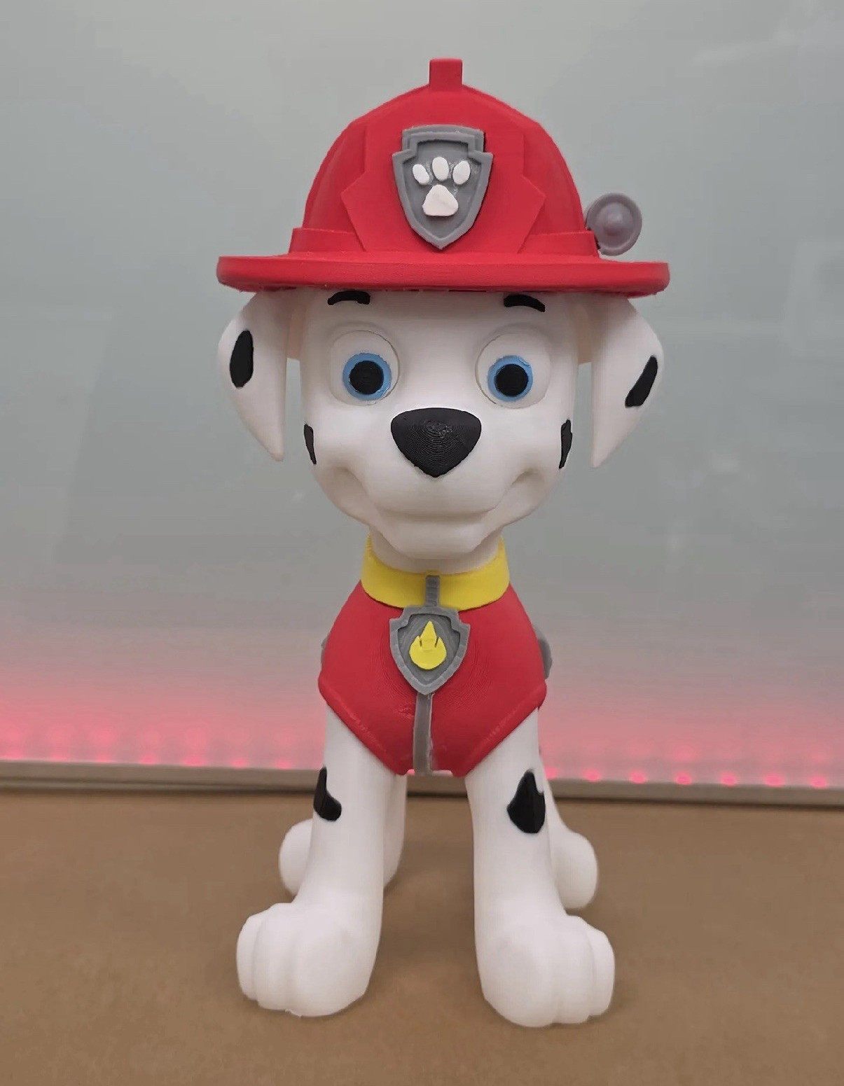 PAW Patrol Marshall Figure 3D Printed Statue Dalmatian Firefighter Dog Toy Decor PAW Patrol Marshall Figure 3D Printed Statue Dalmatian Firefighter Dog Toy Decor
