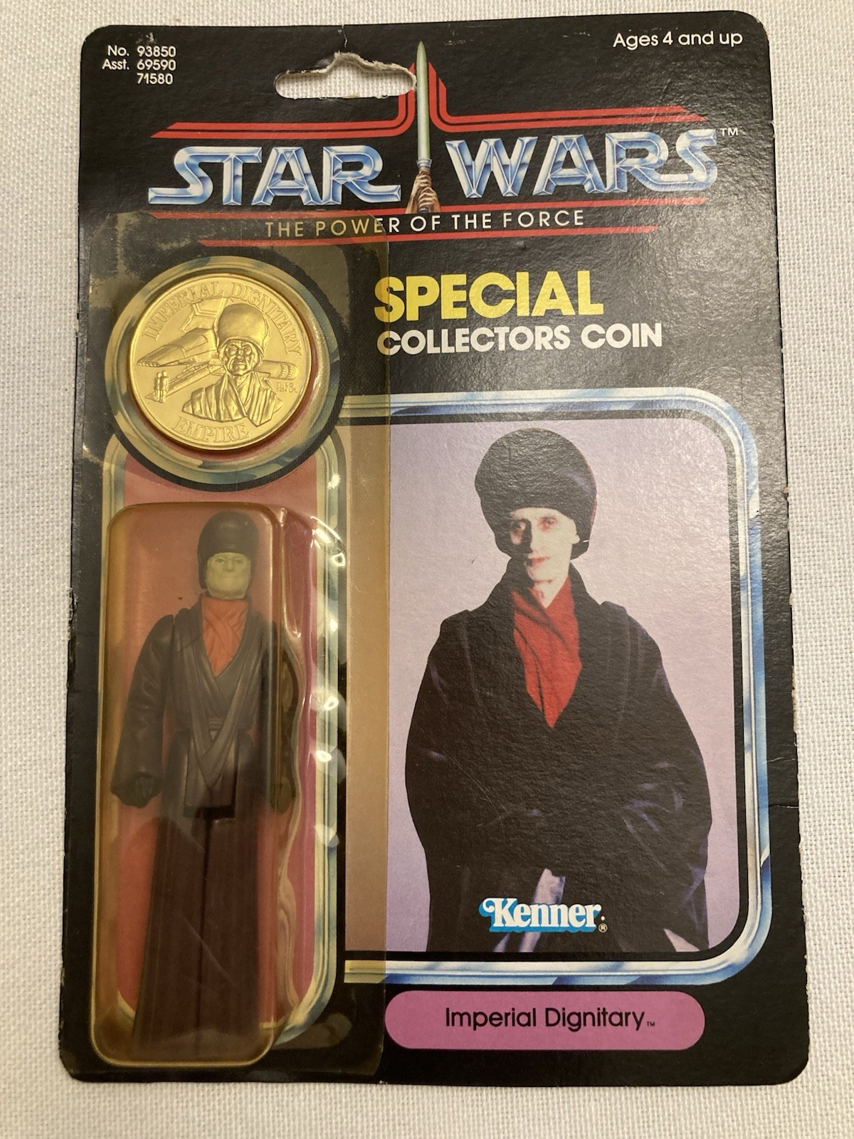 Kenner Star Wars POTF Imperial Dignitary vintage MOC 92 back Star Wars