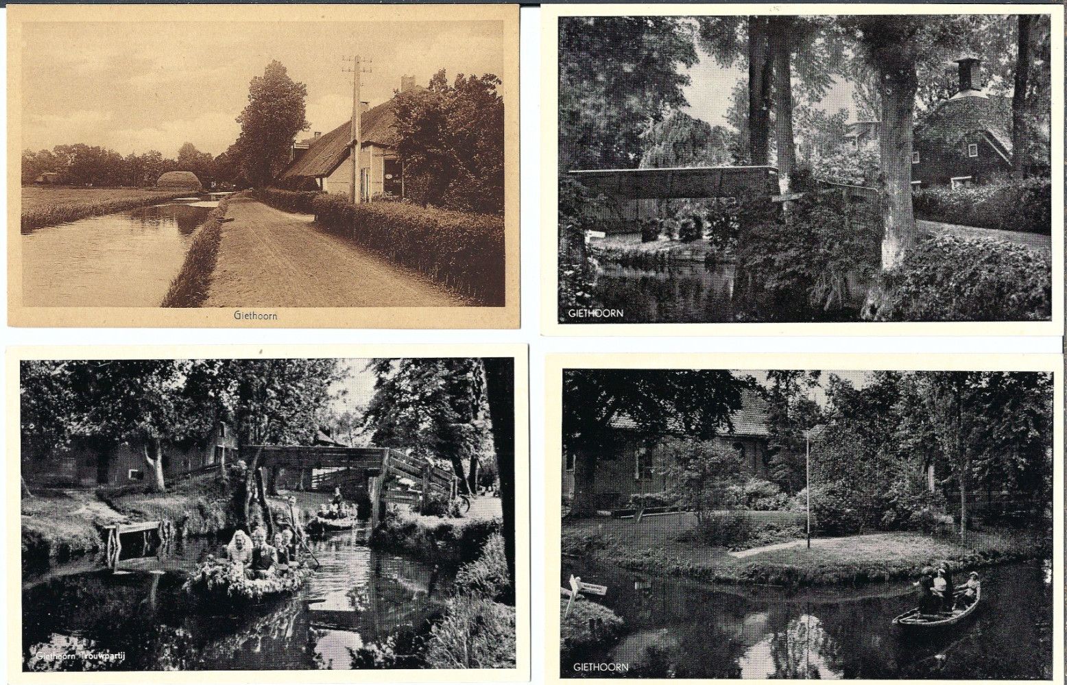 Lot of 18 Unused Postcards, Netherlands Aalsmeer Auction Market Giethoorn