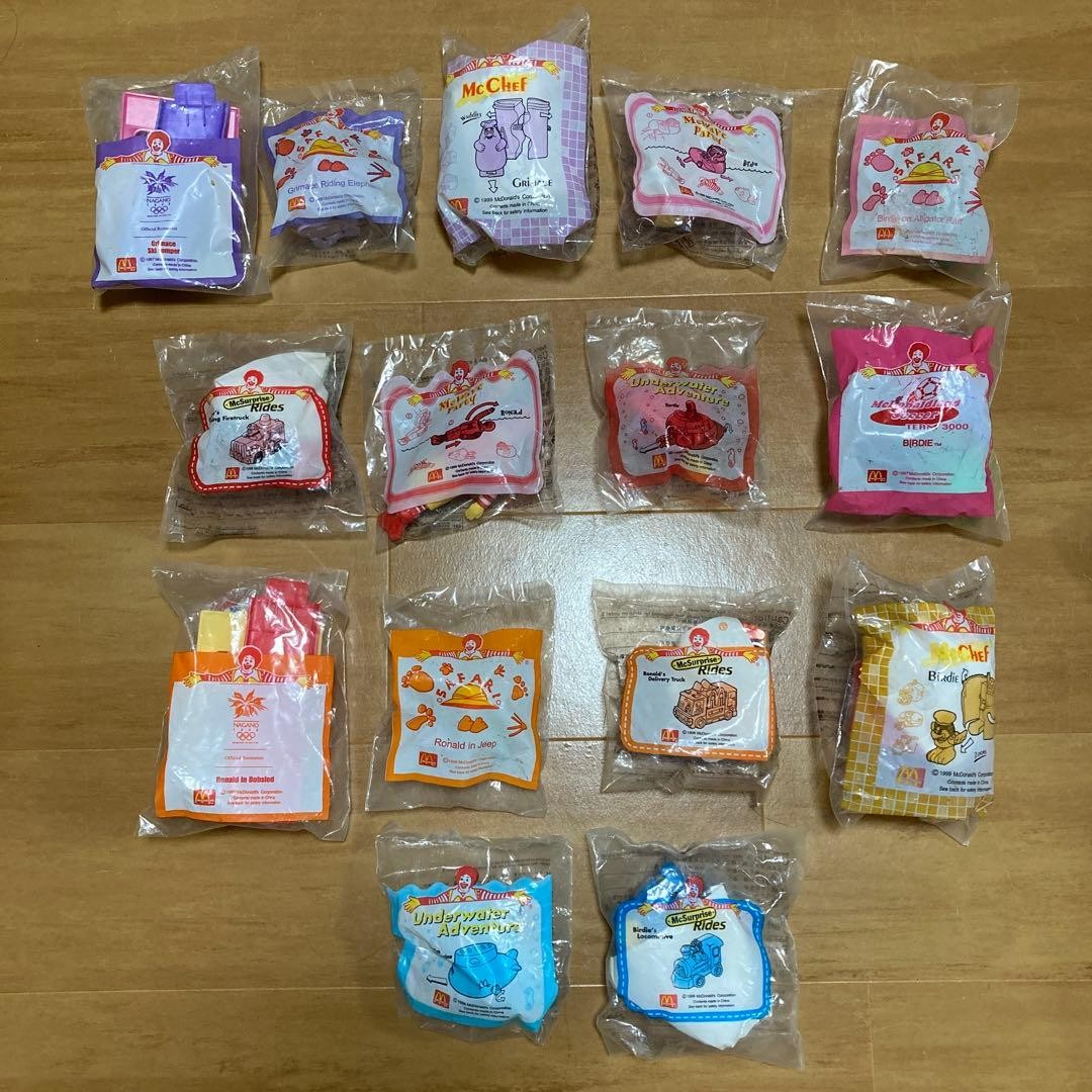 McDonald's Happy Set Unopened Toy Bundle 15pcs Rare Character Design McDonald's Happy Set Unopened Toy Bundle 15pcs Rare Character Design