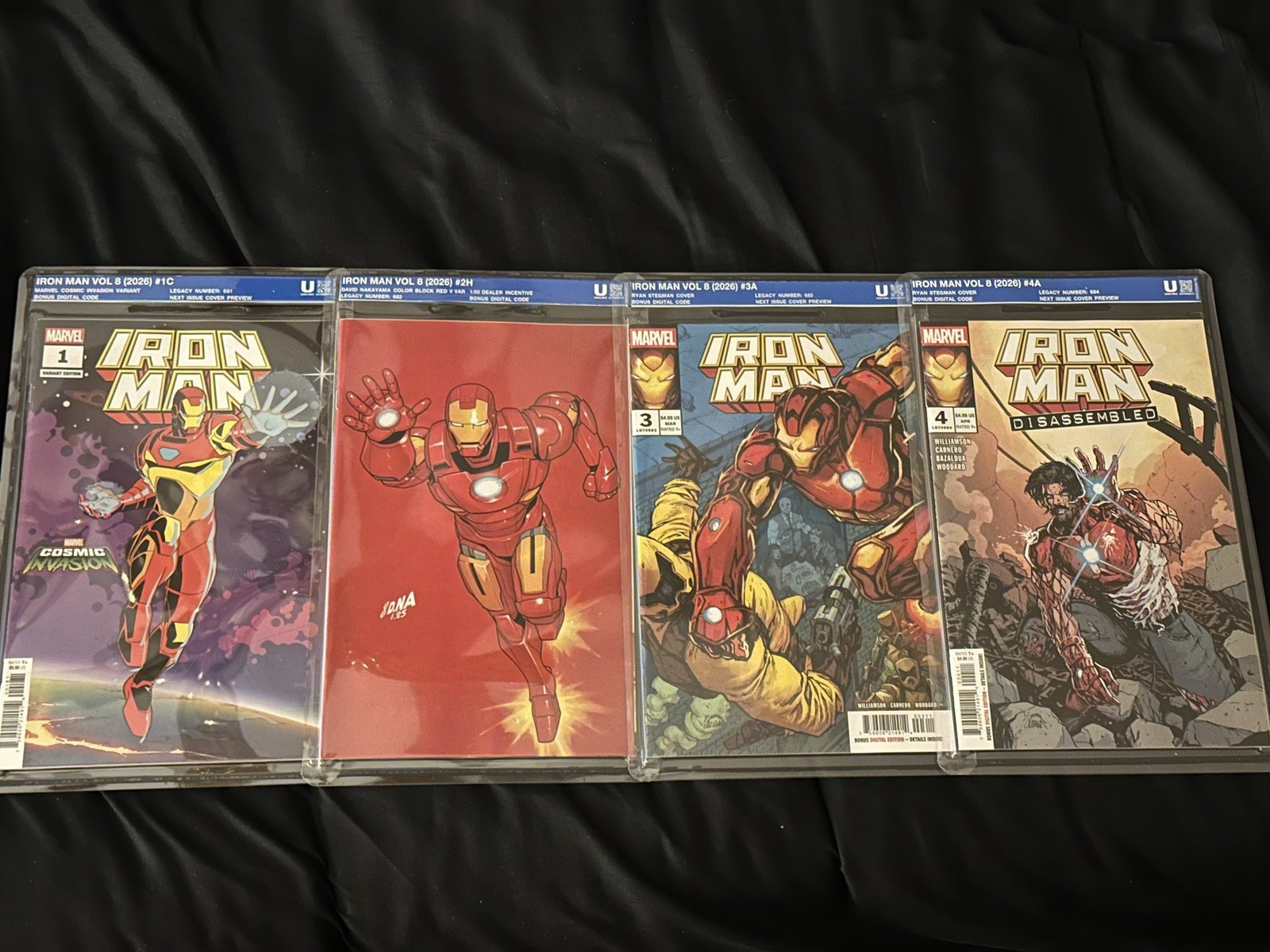 ULTIMATE IRON MAN STARTER BUNDLE #1 - 4 SEALED UNCIRCULATED 1ST EDITIONS ULTIMATE IRON MAN STARTER BUNDLE #1 - 4 SEALED UNCIRCULATED 1ST EDITIONS