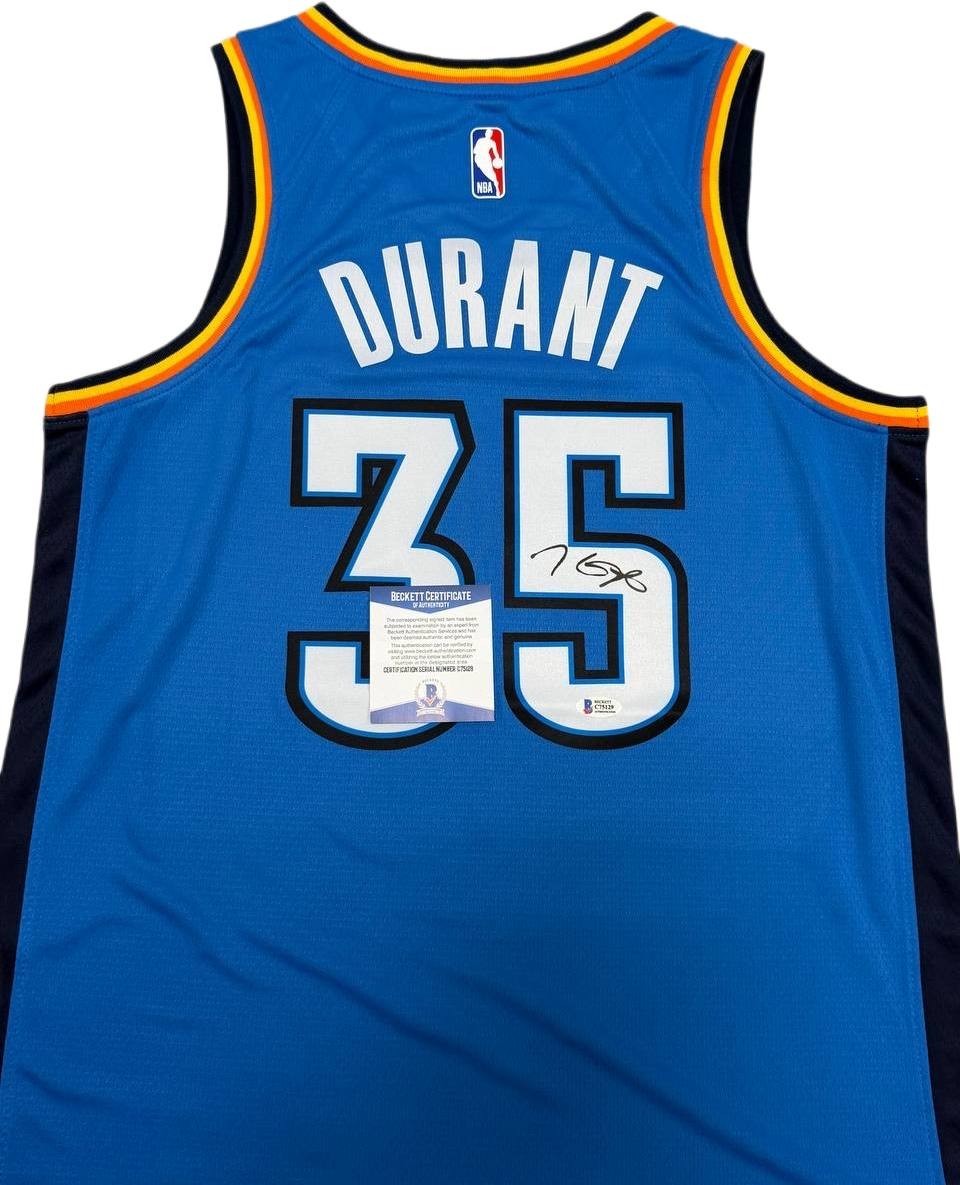 Kevin Durant NBA AUTOGRAPHED JERSEY Signed BAS AUTHENTICATION