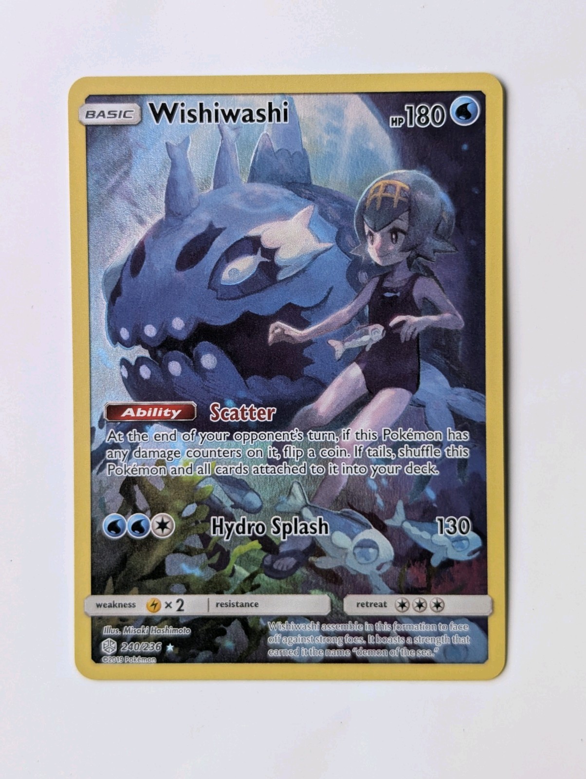 The Pokémon Company Wishiwashi 240/236 SM-Cosmic Eclipse Secret Rare NM