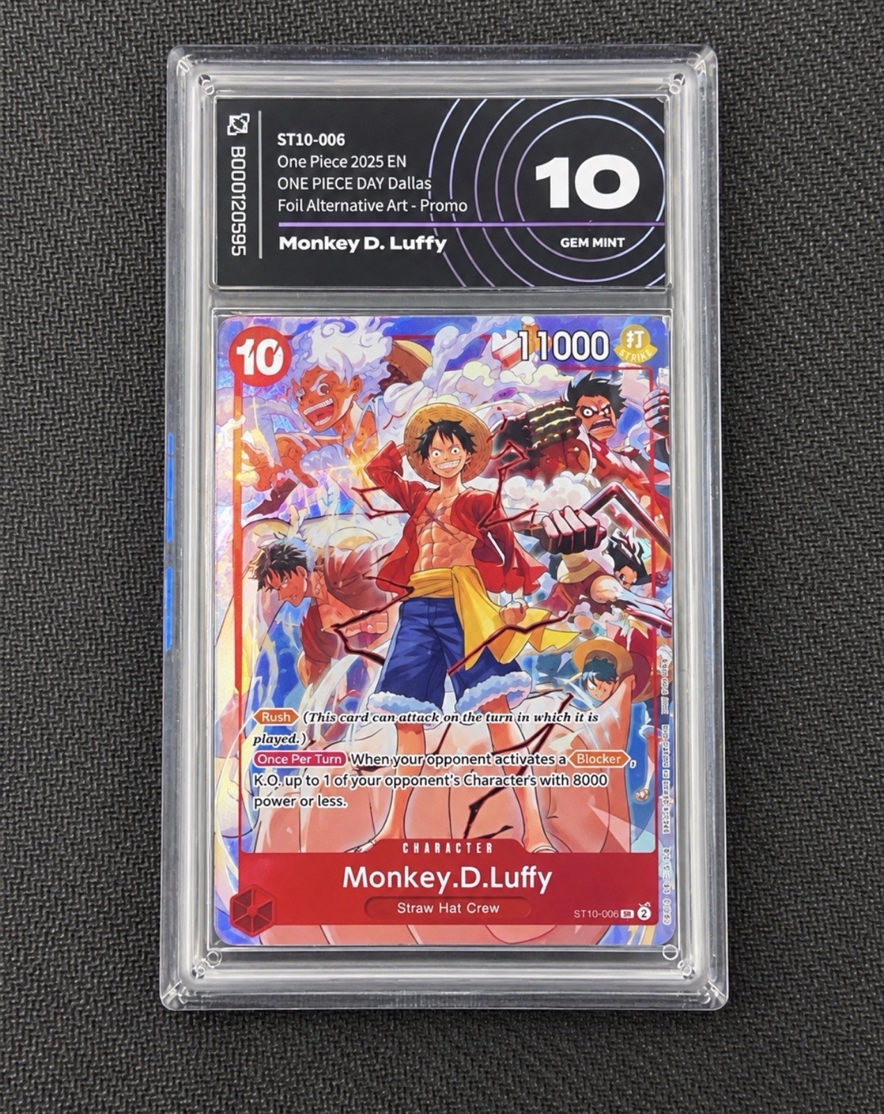 One Piece Monkey D. Luffy ST10-006 One Piece 2025 EN Promo Foil Alt Art 10 One Piece Monkey D. Luffy ST10-006 One Piece 2025 EN Promo Foil Alt Art 10
