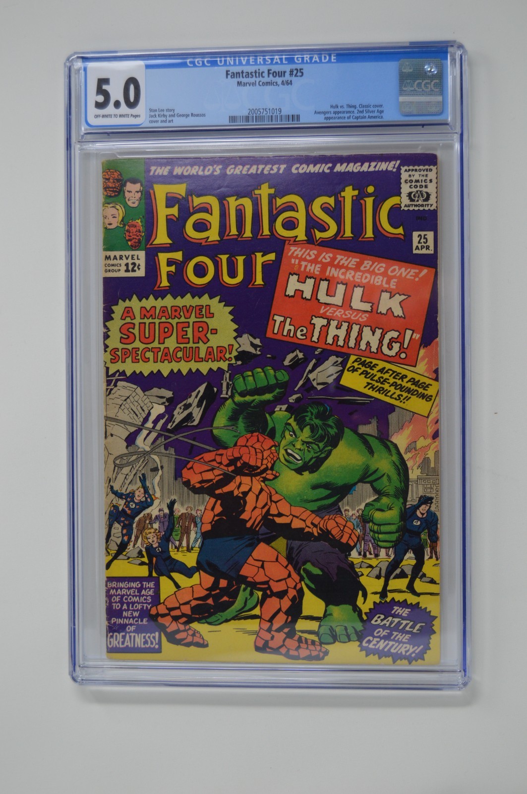 Fantastic Four # 25 (1964) CGC Universal 5.0 OFF-WHITE Pages