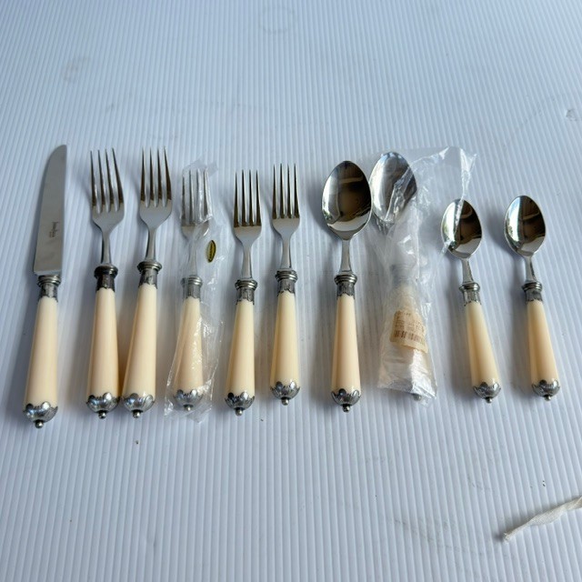*NEW* NEIMAN MARCUS French Flatware Alain Saint Joanis - Ambience - Ivory toned *NEW* NEIMAN MARCUS French Flatware Alain Saint Joanis - Ambience - Ivory toned