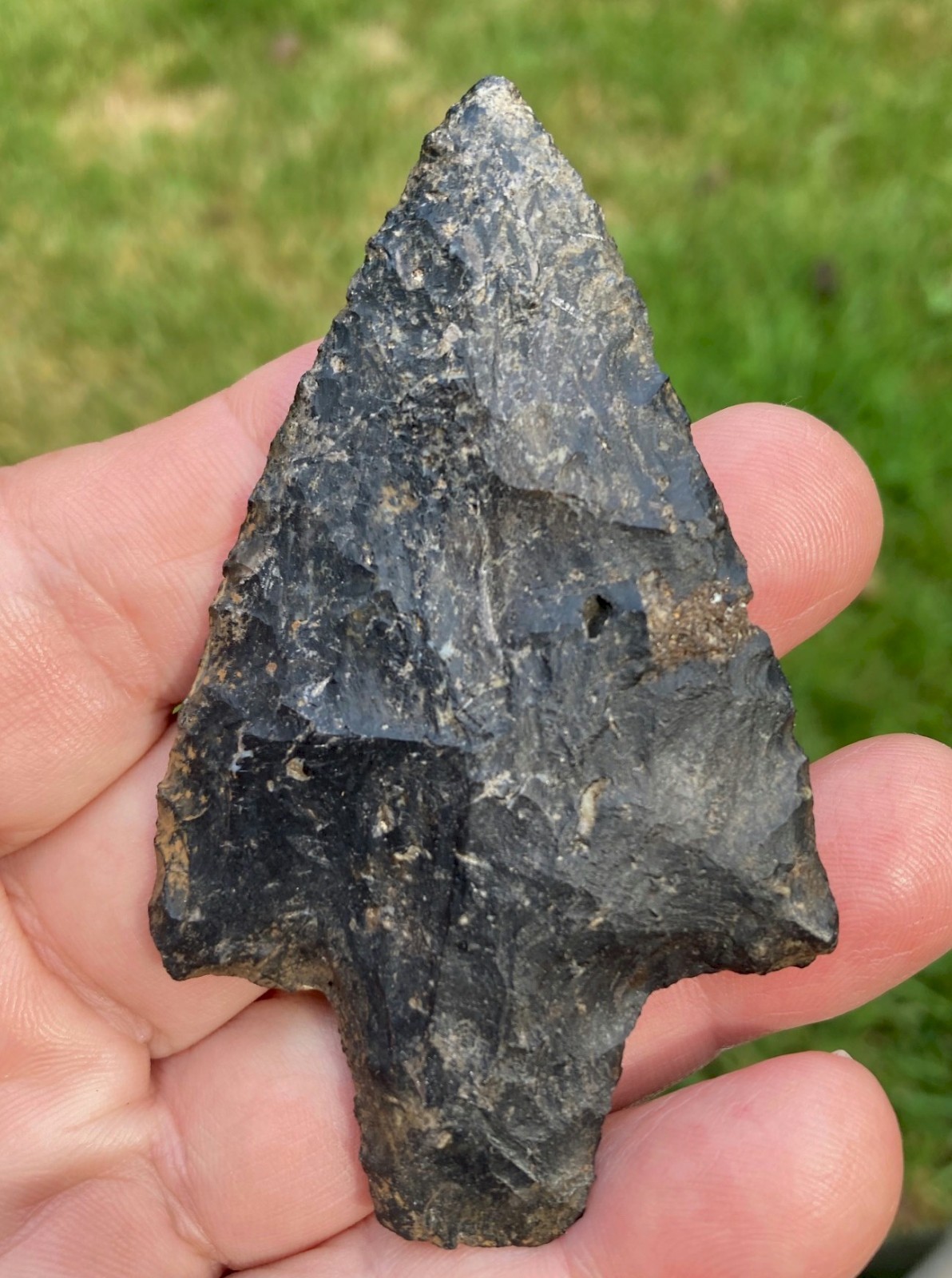 Beautiful Large Thin Black Newnan - 3 1/2" x 2" Beautiful Large Thin Black Newnan - 3 1/2" x 2"