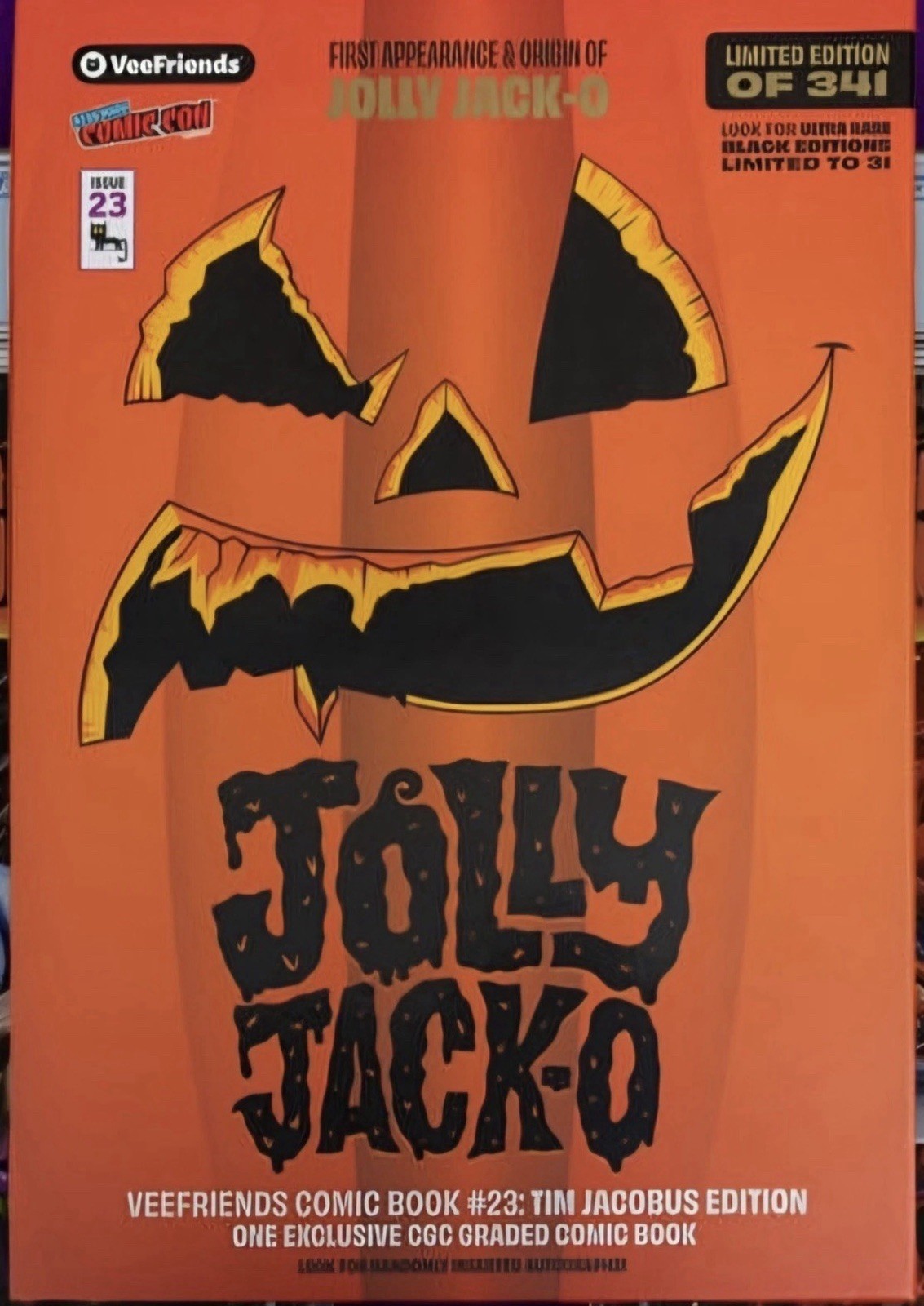VeeFriends Comic #23 Jolly Jack-O NYCC 2026 Exclusive Sealed CGC Graded, In Hand VeeFriends Comic #23 Jolly Jack-O NYCC 2026 Exclusive Sealed CGC Graded, In Hand