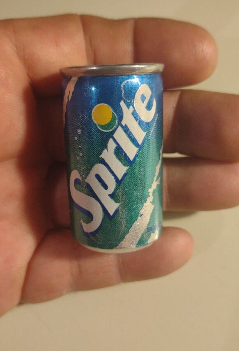 Vintage 1997 Sprite Miniature Soda Can w/Contents Collectible Advertising 