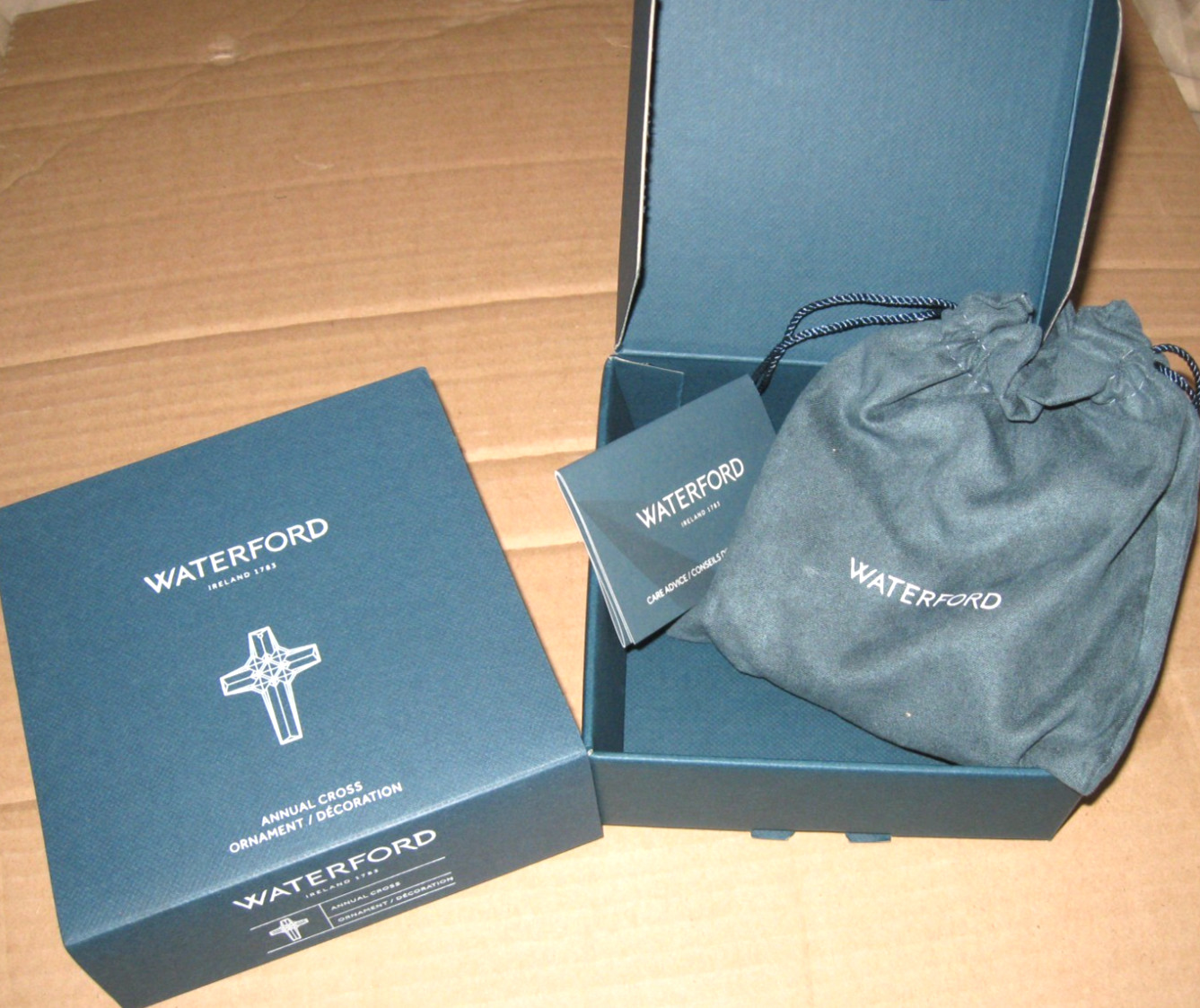 Waterford Crystal CHRISTMAS ANNUAL CROSS Ornament NEW in BOX Waterford Crystal CHRISTMAS ANNUAL CROSS Ornament NEW in BOX