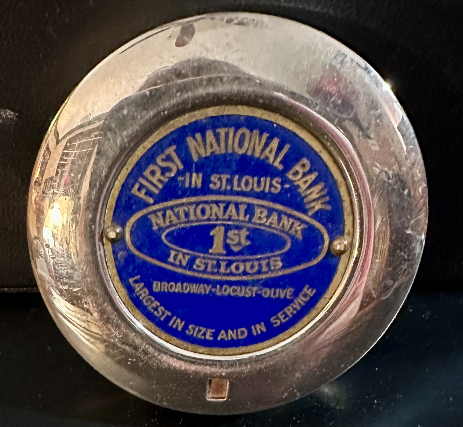 1930's First National Bank - Vintage Dime Coin Bank - No Key