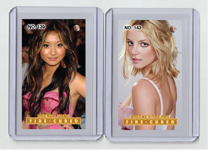 Britney Spears rare Fire-Cured MH #'d x/3 Tobacco card no. 143 Britney Spears rare Fire-Cured MH #'d x/3 Tobacco card no. 143