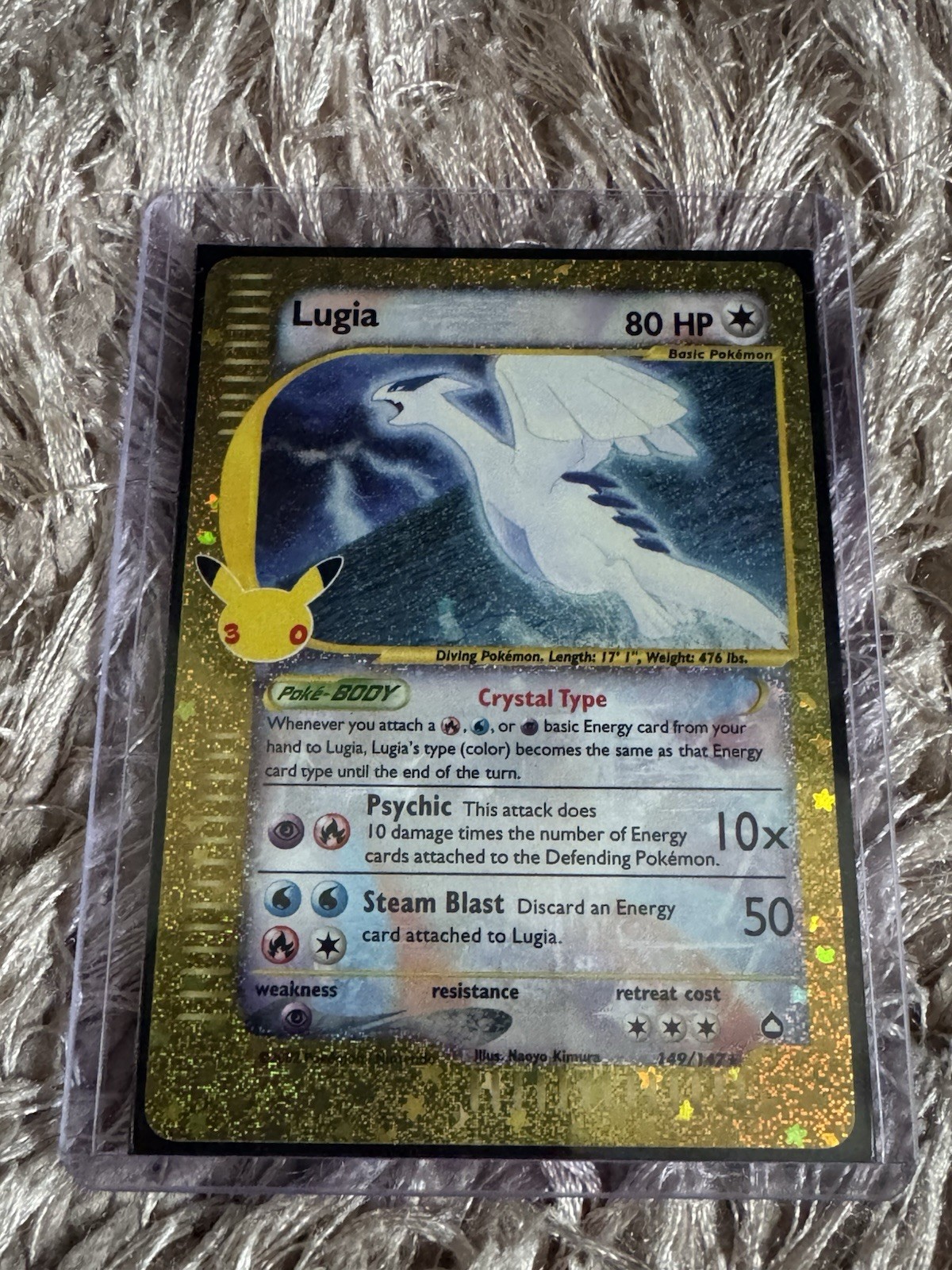 Pokémon TCG Lugia 30th Celebration Classic Collection 149/147 Crystal Lugia Pokémon TCG Lugia 30th Celebration Classic Collection 149/147 Crystal Lugia