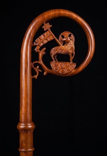 Wood CROZIER Bishop Staff Crosier Quality Craftsmanship, 72" High Christmas G3 Wood CROZIER Bishop Staff Crosier Quality Craftsmanship, 72" High Christmas G3