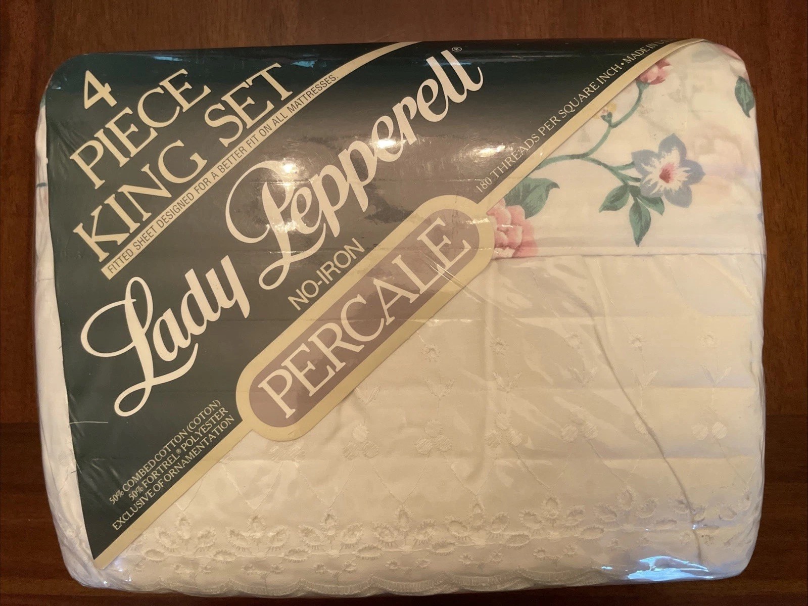 Vintage Westpoint Lady Pepperell Countless Rose King Sheet Set USA Vintage Westpoint Lady Pepperell Countless Rose King Sheet Set USA
