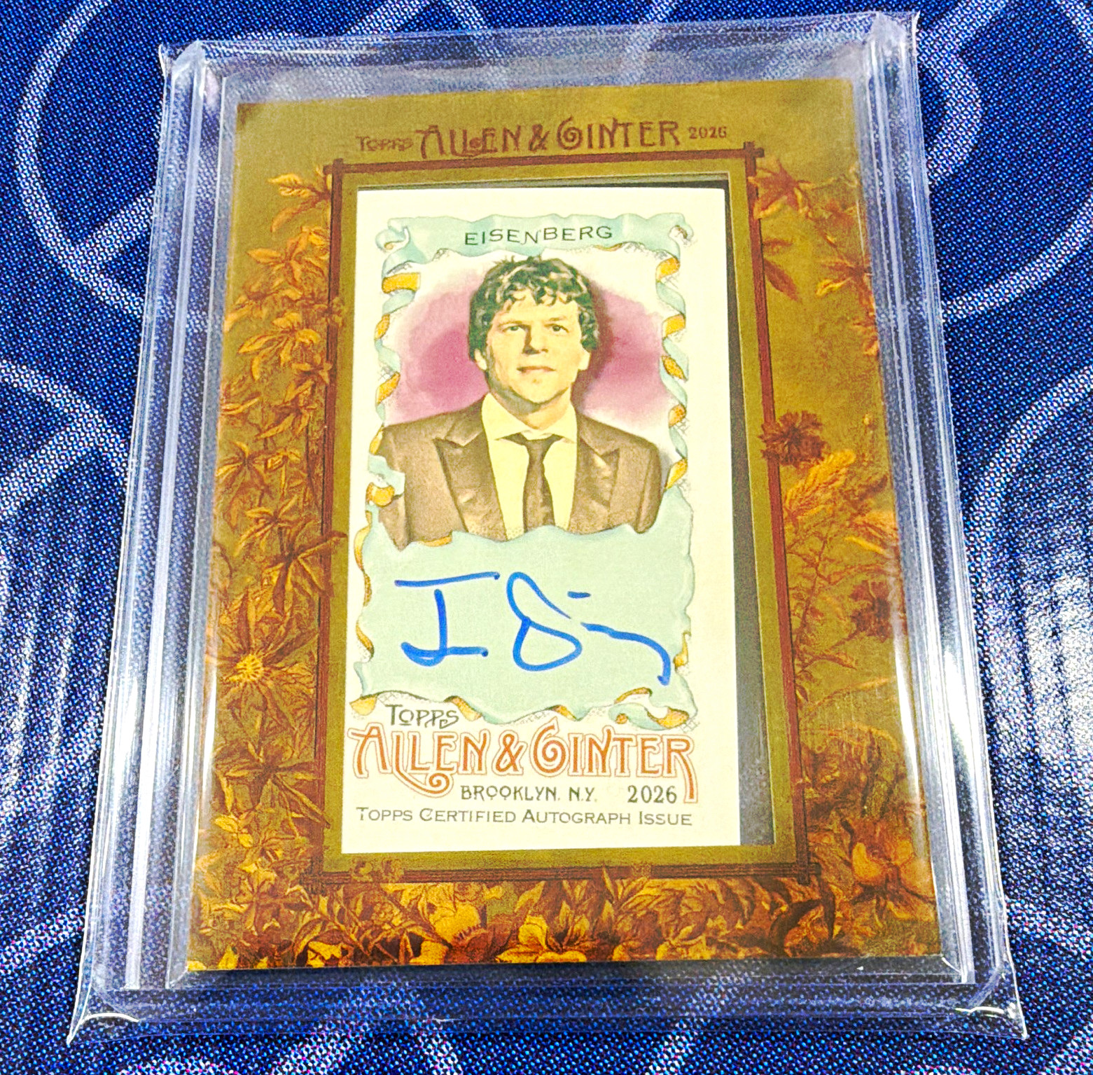 2026 Topps Allen & Ginter Jesse Eisenberg Certified Mini Framed Auto RARE 2026 Topps Allen & Ginter Jesse Eisenberg Certified Mini Framed Auto RARE