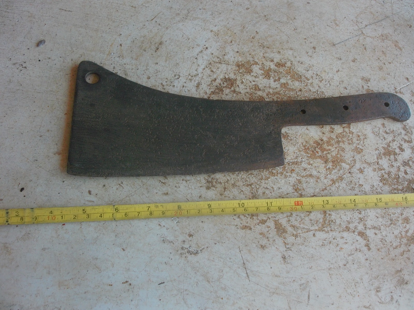 Vintage 1 1/4 lb Meat Cleaver missing Handle Lot 26-54-A