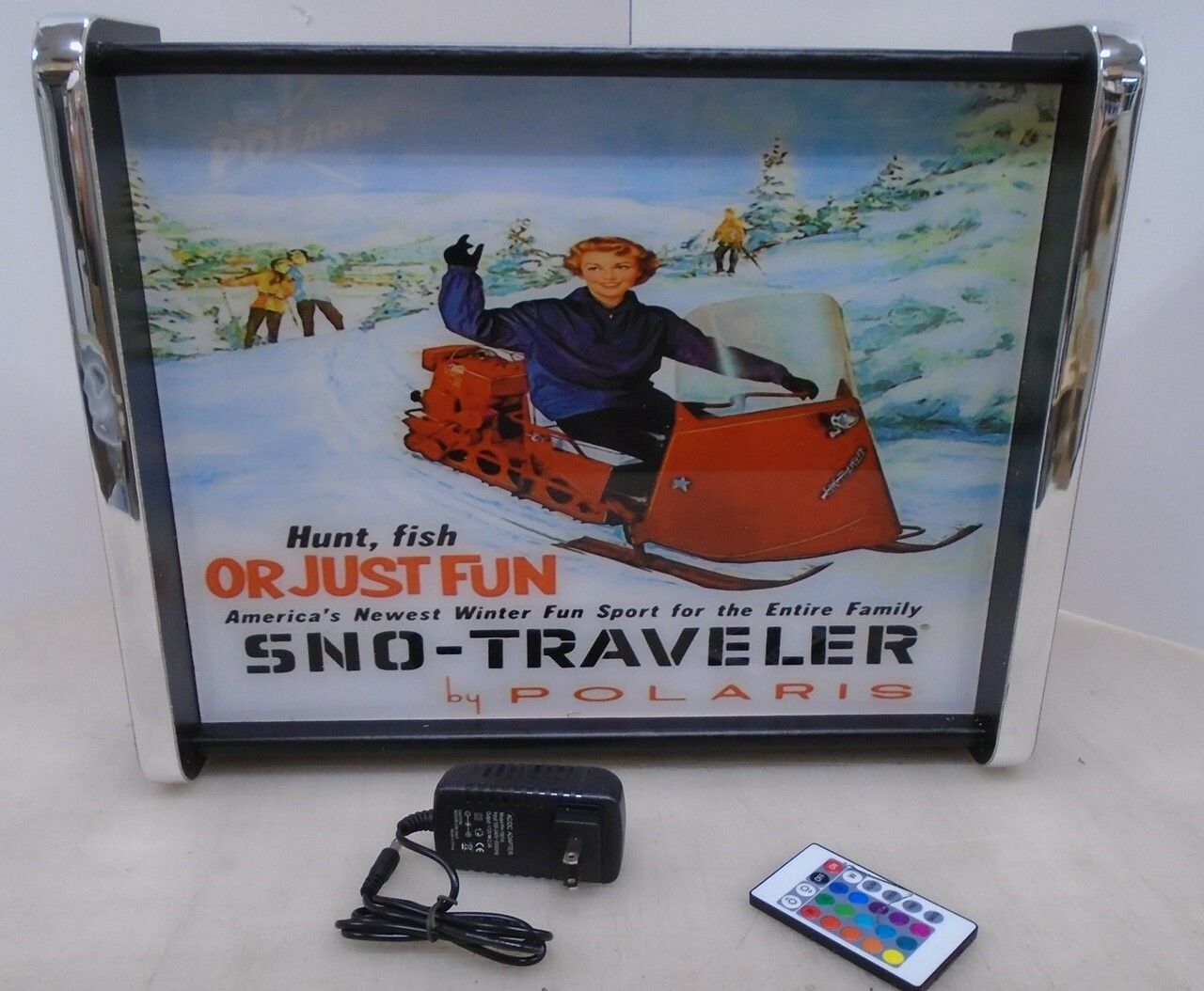 Polaris Sno Traveler Snowmobile LED Display light sign box Polaris Sno Traveler Snowmobile LED Display light sign box