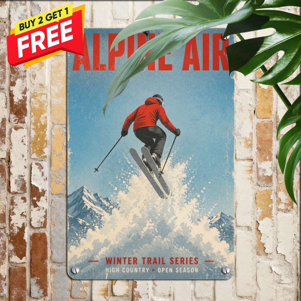Mammoth Mountain Ski Tin Sign Vintage Snowy Peak Cabin Metal Wall Art 8x12 Mammoth Mountain Ski Tin Sign Vintage Snowy Peak Cabin Metal Wall Art 8x12