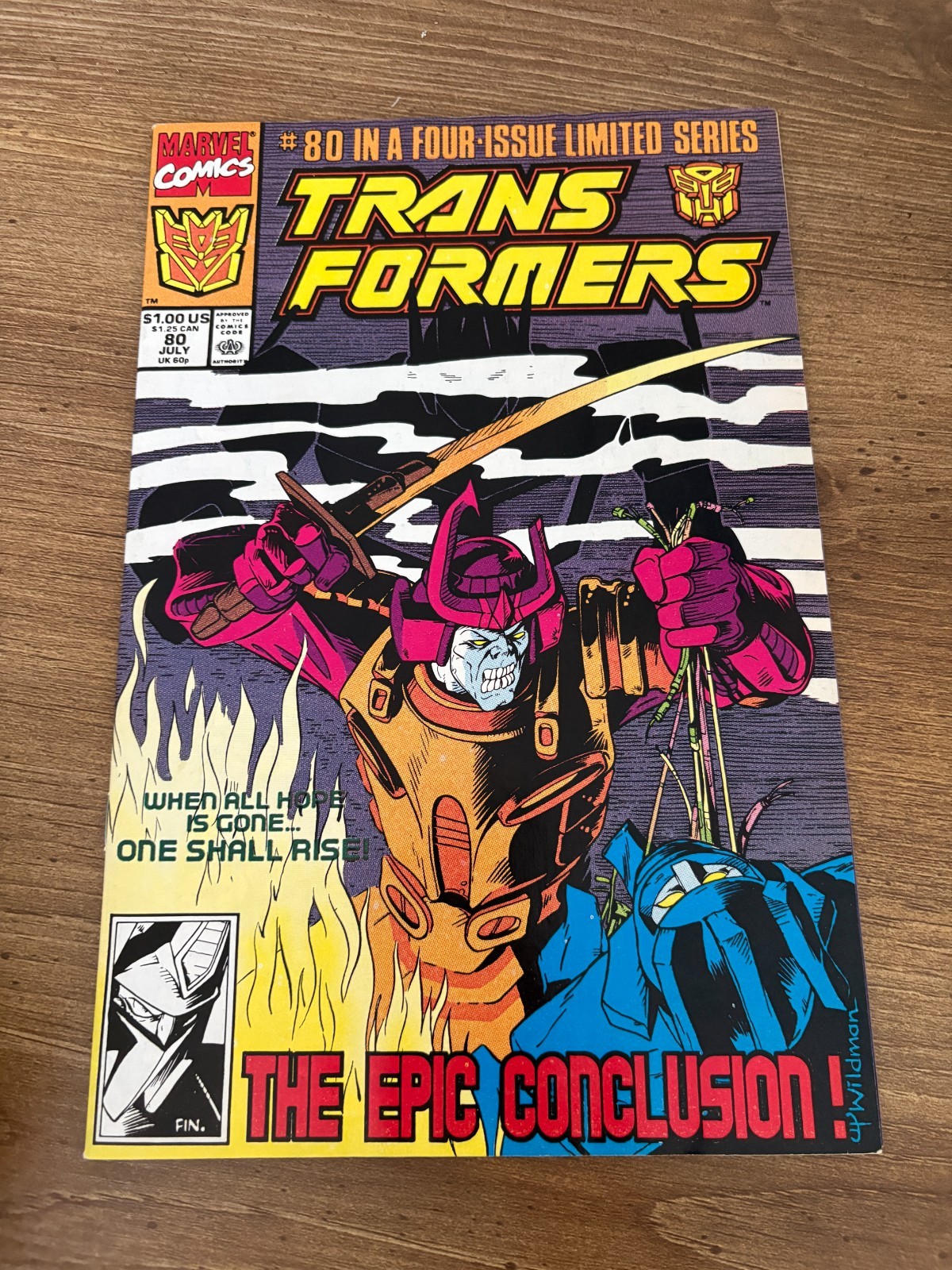 Transformers # 80 VF-NM Marvel Comic Book Mini Series 1st Issue Optimus 23 J481