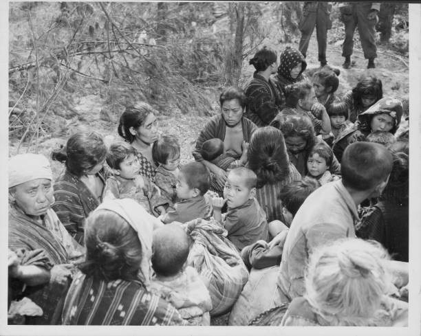 Japanese women children following fall Okinawa Americans Pacific C- Old Photo Japanese women children following fall Okinawa Americans Pacific C- Old Photo