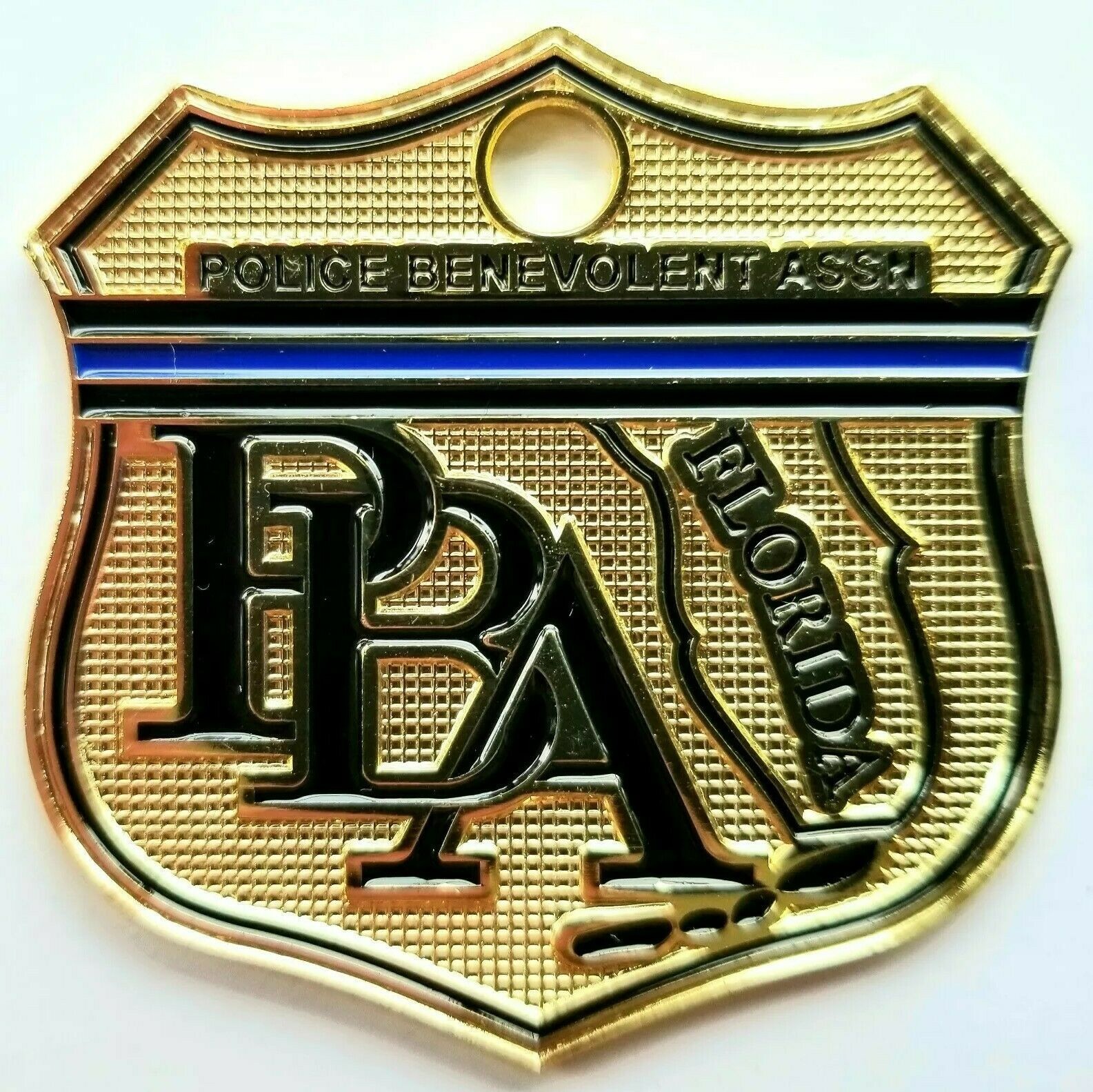 OFFICIAL 2026 FLORIDA SUPPORTER BLUE LINE SHIELD PBA CAR GOLD LICENSE PLATE OFFICIAL 2026 FLORIDA SUPPORTER BLUE LINE SHIELD PBA CAR GOLD LICENSE PLATE