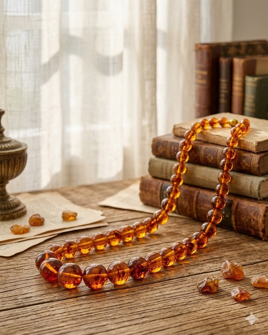 Vintage 1996 Cognac Baltic Amber Graduated Necklace 27" Collector Quality N1414 Vintage 1996 Cognac Baltic Amber Graduated Necklace 27" Collector Quality N1414
