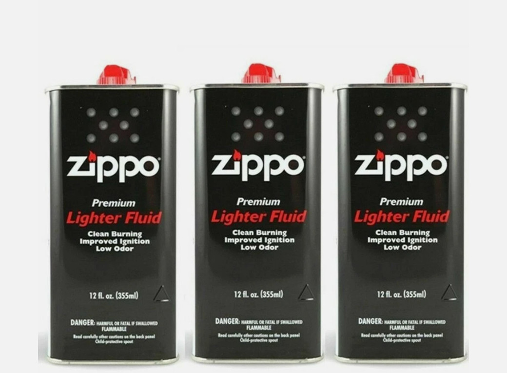 Zippo 12 fl.oz (355ml) Lighter Fluid Fuel 3 Can Value Pack Combo Set NEW Zippo 12 fl.oz (355ml) Lighter Fluid Fuel 3 Can Value Pack Combo Set NEW