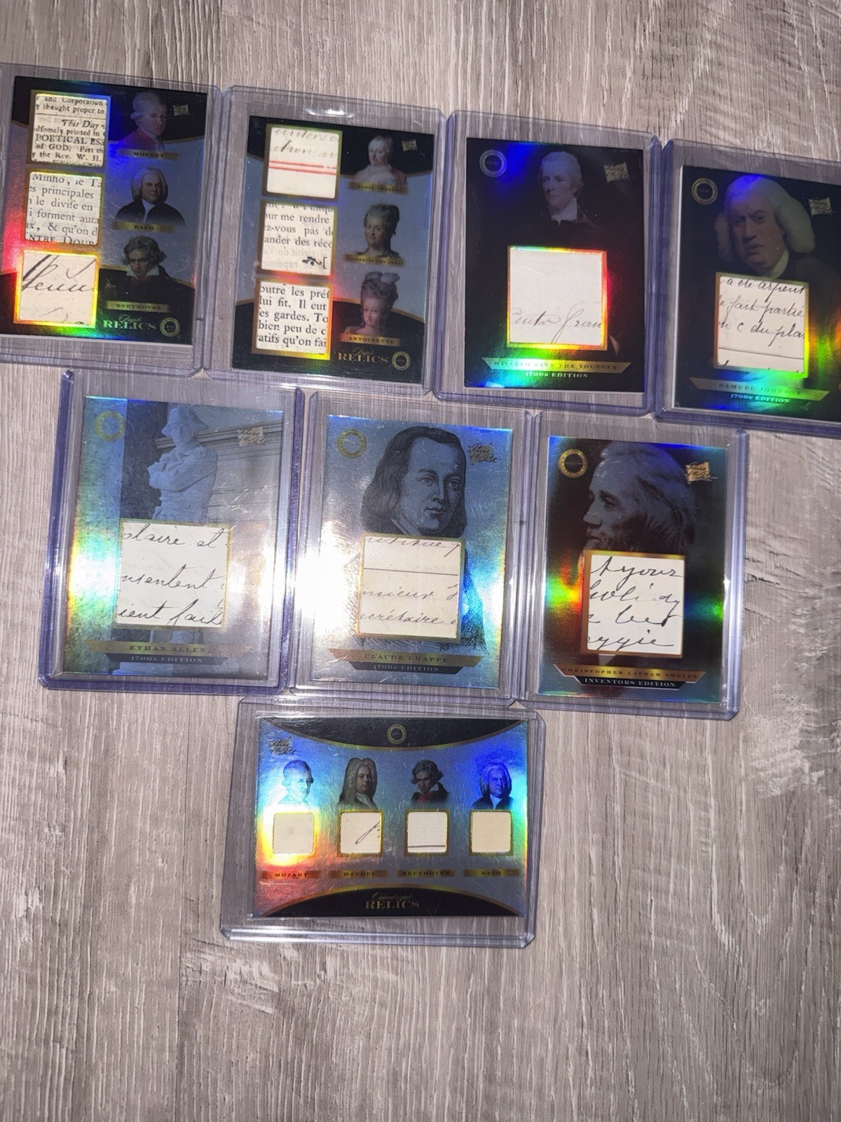 2024-2026 Pieces Of The Past 8 Card Handwritten Relic Lot 2024-2026 Pieces Of The Past 8 Card Handwritten Relic Lot