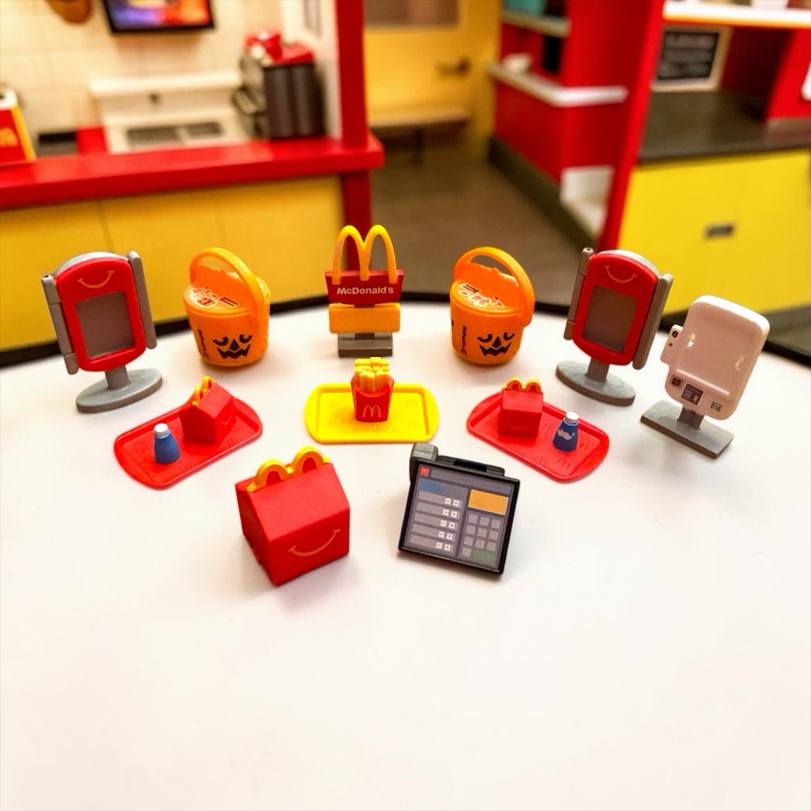 2025 Lil McDonalds Happy Meal Toy Lot 11 Mini Restaurant Boo Bucket Kiosk 2025 Lil McDonalds Happy Meal Toy Lot 11 Mini Restaurant Boo Bucket Kiosk