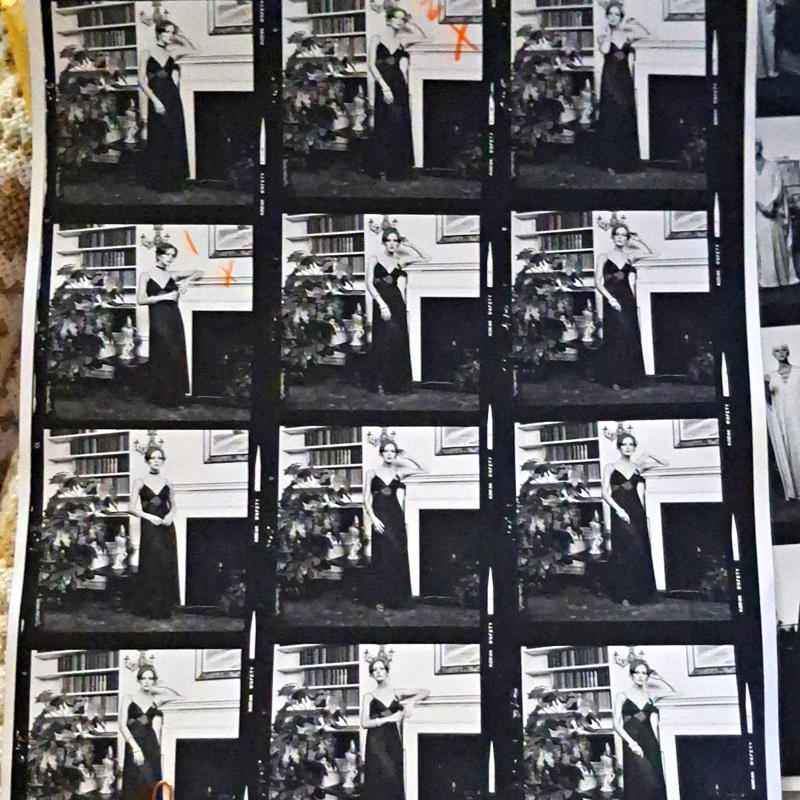 Vintage 1970s Karen Graham Fashion Photo Archive - Negatives, Contact Sheet & Vintage 1970s Karen Graham Fashion Photo Archive - Negatives, Contact Sheet &