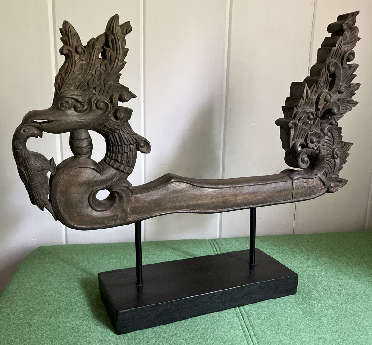 Antique? Vintage? Mounted Carved Wood Southeast Asian Naga Dragon 21”x17x1.5” Antique? Vintage? Mounted Carved Wood Southeast Asian Naga Dragon 21”x17x1.5”