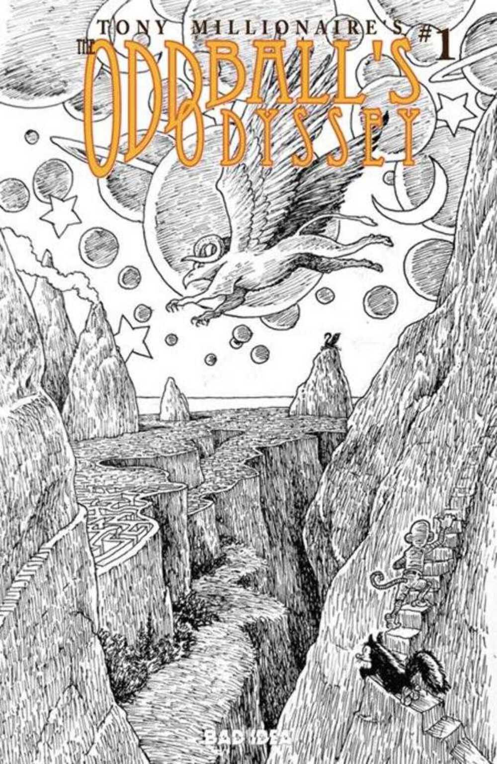 Oddballs Odyssey #1 (One Shot) Cover F Inc 1:20 Tony Millionaire Black & White V