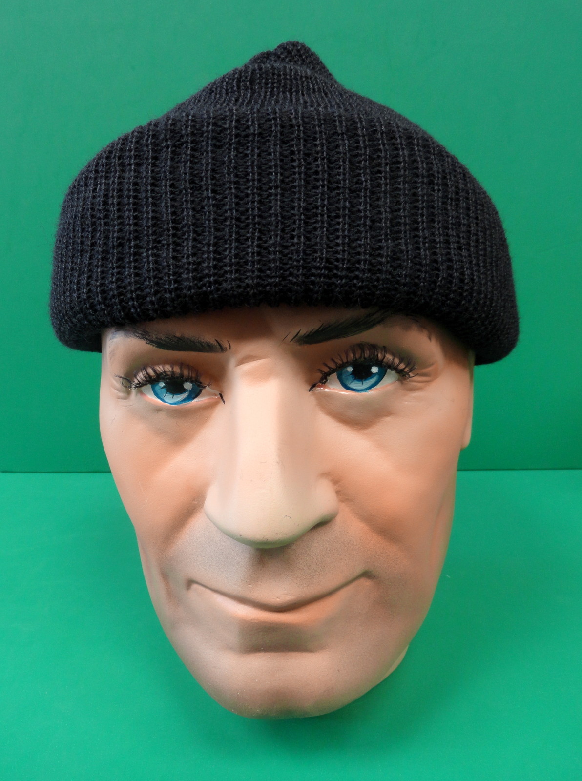 US NAVY BLACK WOOL WATCH CAP- GENUINE US MILITARY ISSUE US NAVY BLACK WOOL WATCH CAP- GENUINE US MILITARY ISSUE