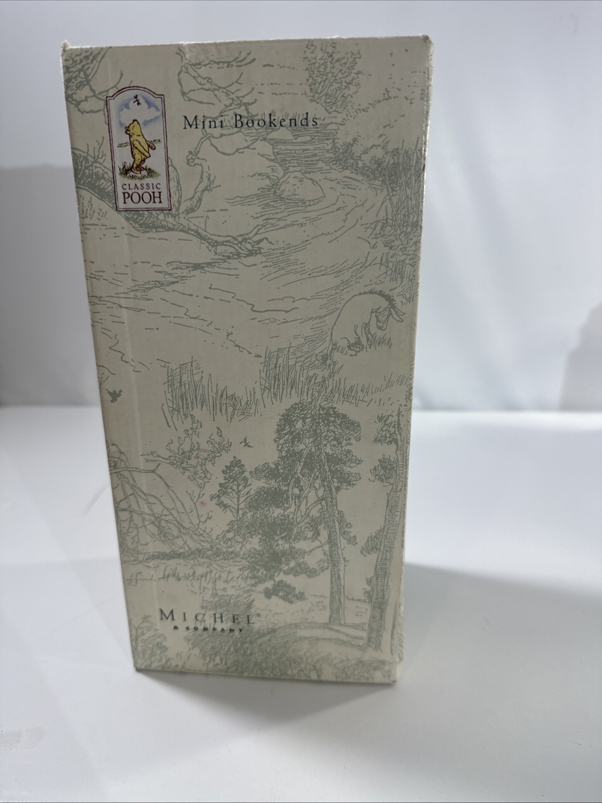 Vtg Classic Winnie the Pooh Mini Bookends Michel & Co Wedged Bear Disney NIB New Vtg Classic Winnie the Pooh Mini Bookends Michel & Co Wedged Bear Disney NIB New