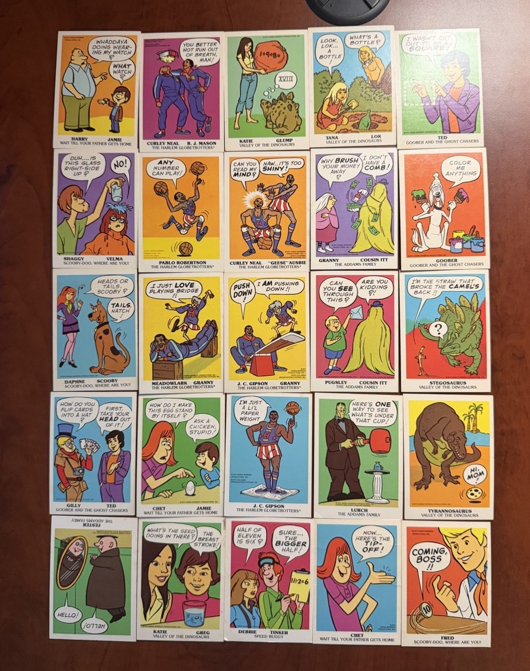 1974 Wonder Bread Hanna-Barbera Magic Tricks COMPLETE 25 Card Set Scooby Addams 1974 Wonder Bread Hanna-Barbera Magic Tricks COMPLETE 25 Card Set Scooby Addams